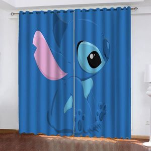 Rideaux occultants Disney Stitch pour salon, rideaux de fenêtre  personnalisés pour chambre d'enfant, rideau d'ombrage, décoration  d'intérieur - AliExpress