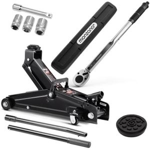 Compatible avec Fiat DOBLÒ Chariot Crick HYDRAULIQUE pour Porte-Voitures pour Roues PNEUMATIQUES avec CAPACITÉ DE Levage du CRIC JUSQUÀ 2 TONNES Professionnelles À CLIQUET 