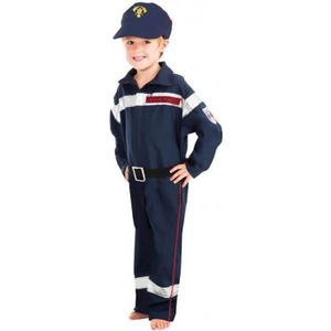 Petit Morph Costume de Pompier pour Enfants Services durgence Garçon Uniforme de Pompier Tenue pour Enfants 3-5 Ans 