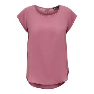 T-SHIRT T-shirt femme Only manches courtes Vic solid - mesa rose