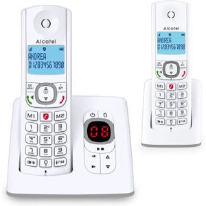 Téléphone fixe Alcatel F530 Voice Duo, téléphone sans fil avec ré