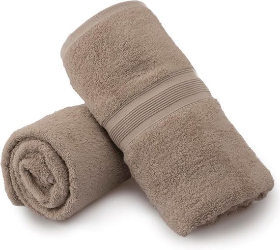 Serviettes De Sauna De Qualité Supérieure SOLUND 2 Pcs Gris | Leroy Merlin