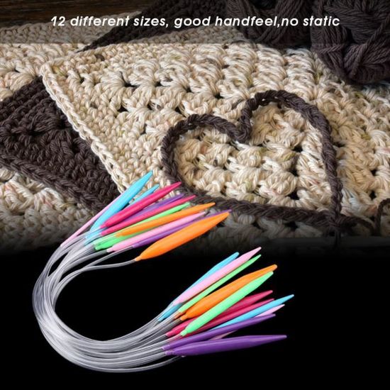 Set Crochet Aiguilles Aluminium 72 Pièces Kit Complet Crochets à Tricoter TIMESETL 72 Pièces - Aiguilles Aluminium, Poignées Caoutchouc, Avec Trousse De Rangement