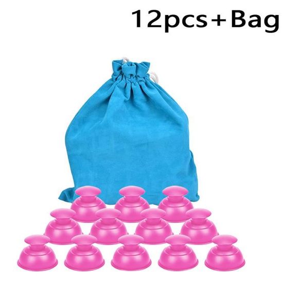 Ensemble de ventouses en Silicone 6 pièces pots d39aspiration sous vide thérapie amincissante