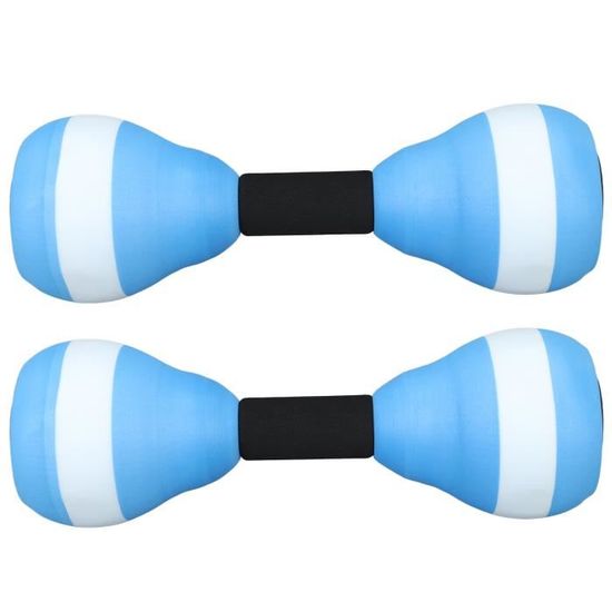 Paire D'haltères Aquatiques Pour Piscine, Bleus, Flottants Et Légers, Neufs Sous Emballage