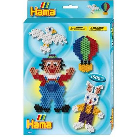 Stock Bureau - HAMA Set de 1100 Perles à repasser Midi 5mm père Noel