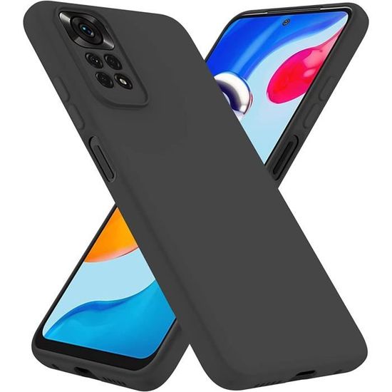 Coque Silicone Noire Mate Pour Xiaomi Mi 10 Lite/10T Pro/Redmi Note 10 Pro, Etc. - Neuve
