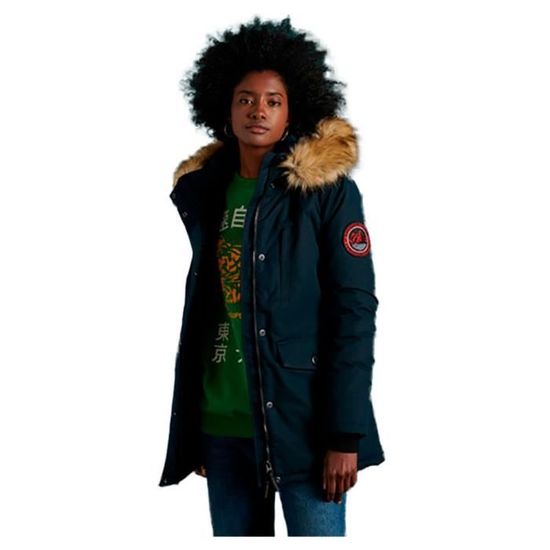 Veste Jean Femme Avec Doublure Fourrure Amovible - Manteau D'hiver Court, Parka Décontractée