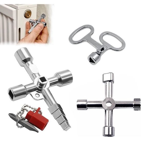 Clé Triangulaire Pour Poubelle, Conteneur, Armoire électrique - Outil D'ouverture Standard