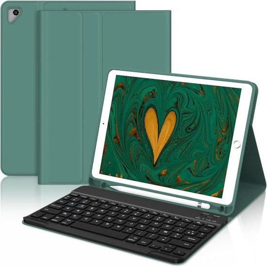 Coque Clavier Bluetooth AZERTY Pour IPad 9.7" - Compatible IPad 6/5, Air 2/1, Pro 9.7, Détachable - 9
