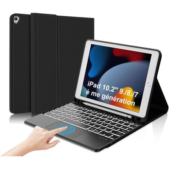 Coque de clavier magique rétroéclairée rotative à 360° pour iPad Air 11 2024 M2 (Or rose