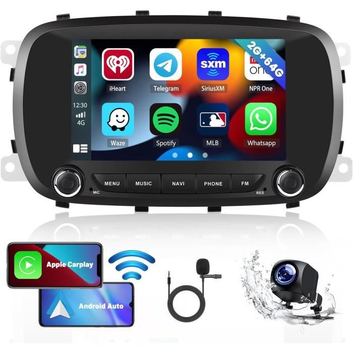 Fuluku Autoradio Android 4+64Go Pour Suzuki Swift 2011-2017 : Écran 9" IPS, CarPlay & Android Auto Sans Fil, Bluetooth 5.0, GPS, Caméra De Recul Offerte