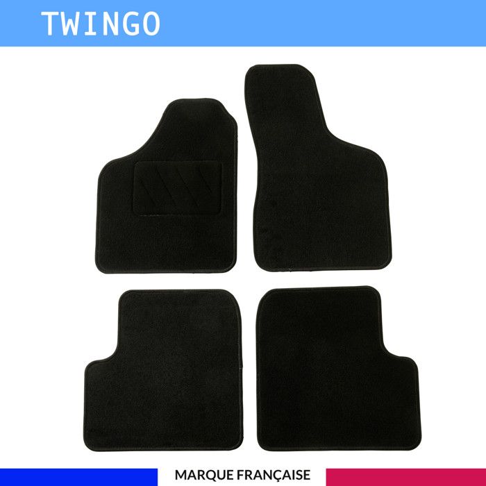 Tappeto Moquette Auto Per Renault Twingo 2° Serie (2007-2013), Lato Guida, Italiano, Artigianale, Antiscivolo