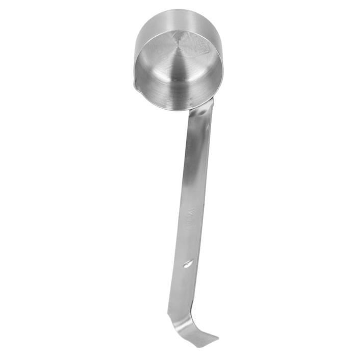 Akozon Ustensiles de service Cuillère à Trempette à Vin Louche de Service de Sauce en Acier Inoxydable 304 50ml avec Longue
