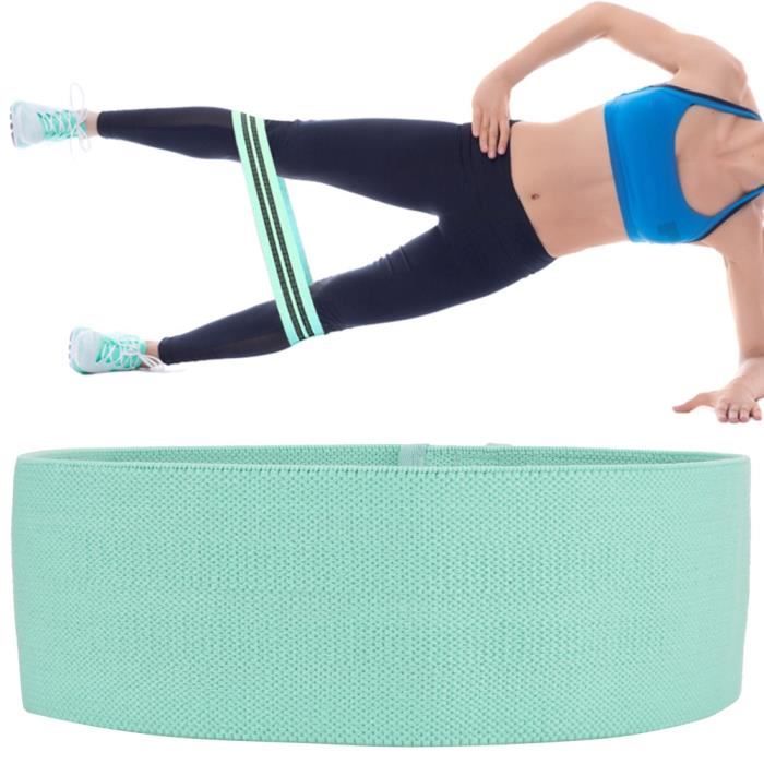 Bandes de résistance de remise en forme Hip Squat Exercice Boucle Workout Gym Équipement pour Hommes Femmes(vert)