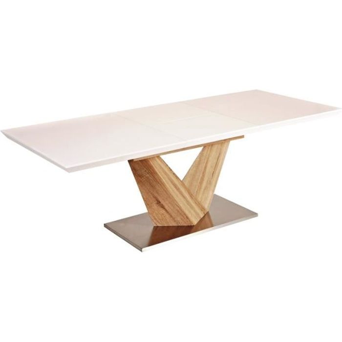 Tables-Table extensible en bois massif Alaras