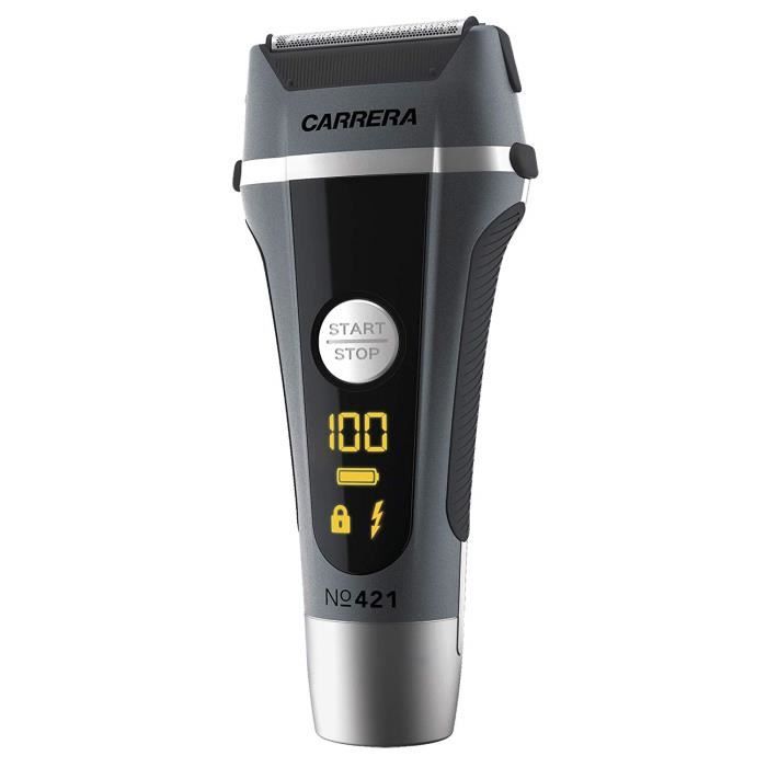 CARRERA - 15113011-421 Rasoir Électrique avec Tondeuse Intégrée pour Dessiner les Contours de Barbe