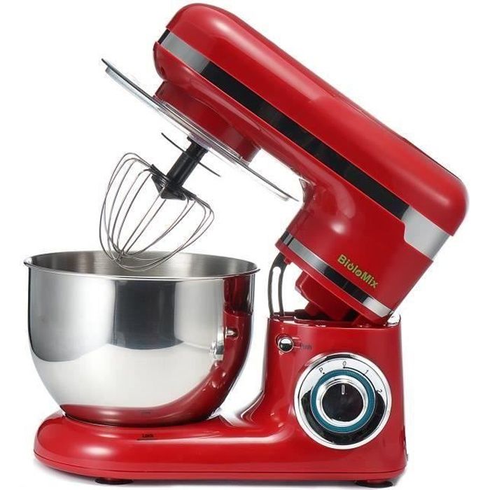 TEMPSA Robot de Cuisine Multifonction Batteur Pâtissier étagère Mélangeur Gâteau Pâte Pétrissage Machine 4L 1200 W Prise EU