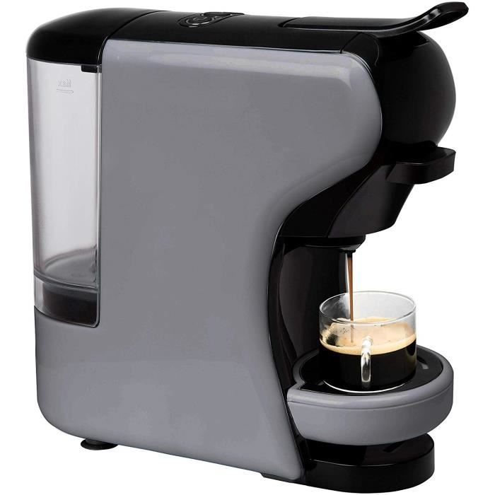 Machine à café Expresso Italien - Cafetière Multi-dosettes Nespresso 3 en 1 Life, 1450 W, 19 Bars, Réservoir 0,7 L, Machine à Café
