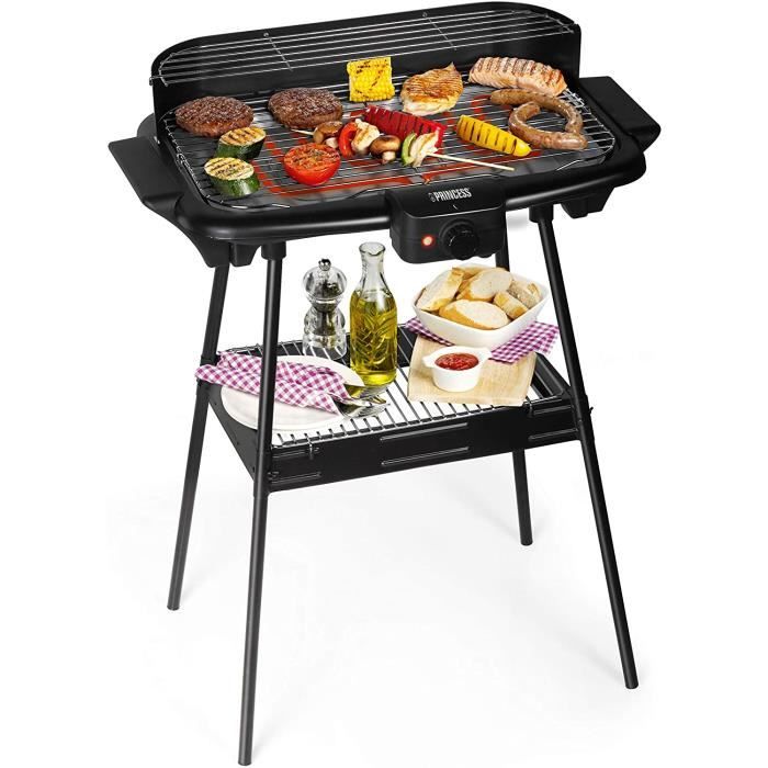 Barbecue électrique Princess 112247 – Avec pied – Grand modèle
