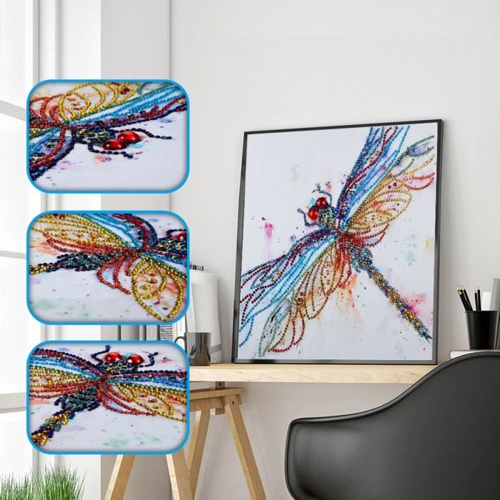 tableau - toile Diamant en forme de peinture spéciale bricolage 5D perceuse partielle au point de croix Kits Crystal R y102