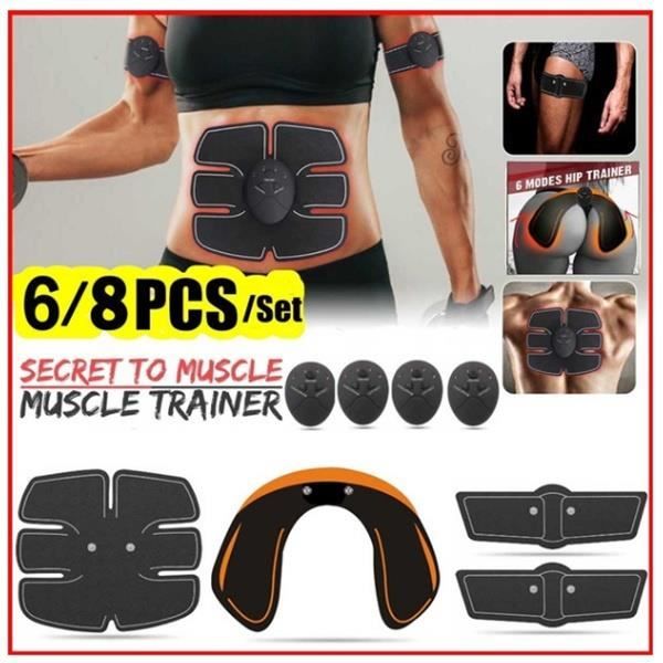 8PCS STIMULATEUR ABDO/FESSIER/BRAS GRATUIT