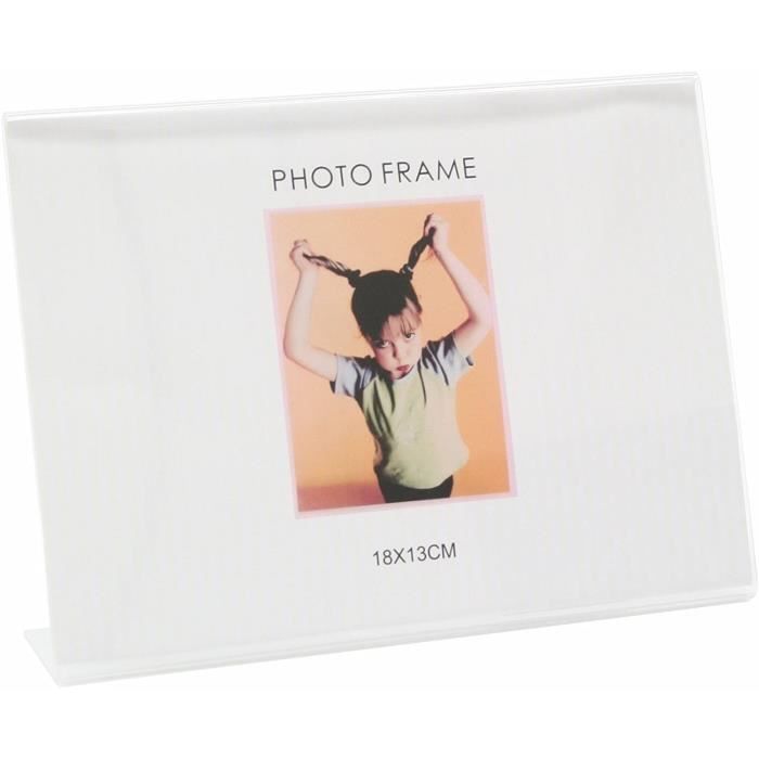 Deknudt Frames S58RL1H Plexi Cadre Photo sur Pied Horizontal Résine Transparent 10 x 15 cm