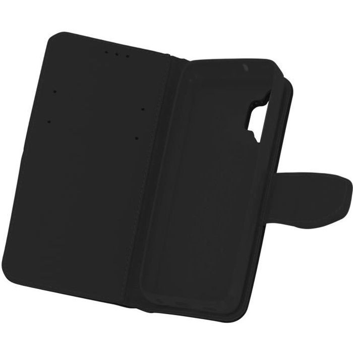 Housse Samsung Galaxy A32 5G Porte-carte Support Vidéo Fancy Style noir Noir
