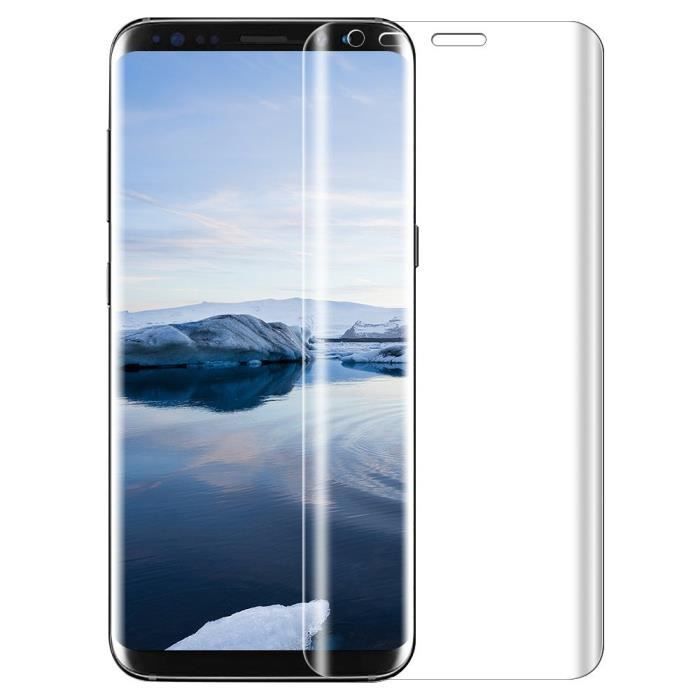 cophone® Verre trempé Samsung Galaxy S8 , film de protection écran Premium Anti Chocs et Casse, Anti empreintes, bords
