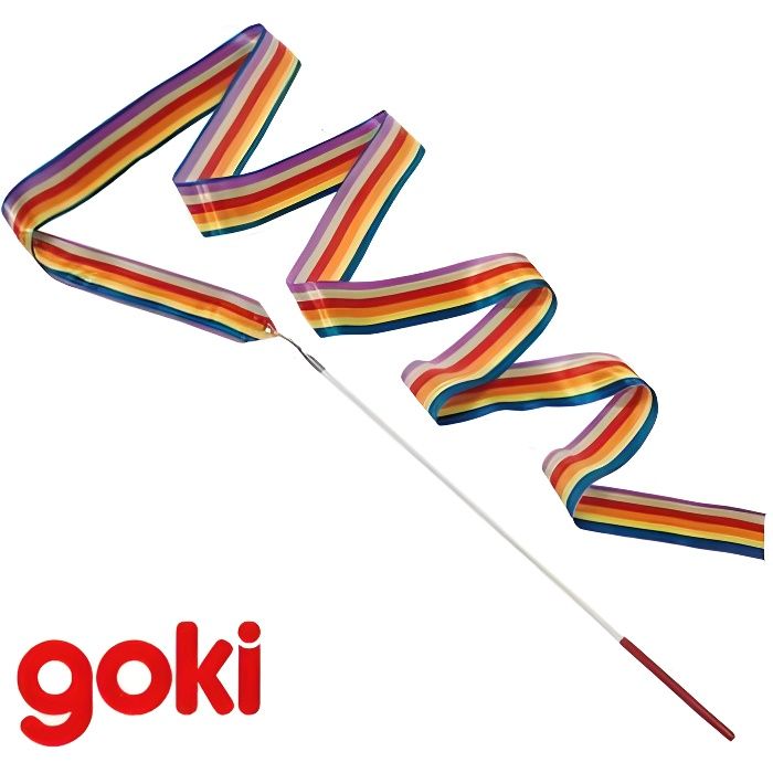 Ruban d initiation a la gym GRS 200 cm couleur arc-en-ciel