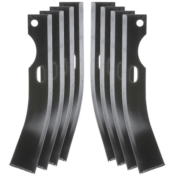Outils couteaux de fraises universels type labour 240 mm quatre paires : gauche/droite