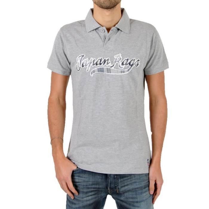 Polo Japan Rags Faster Gris Chiné