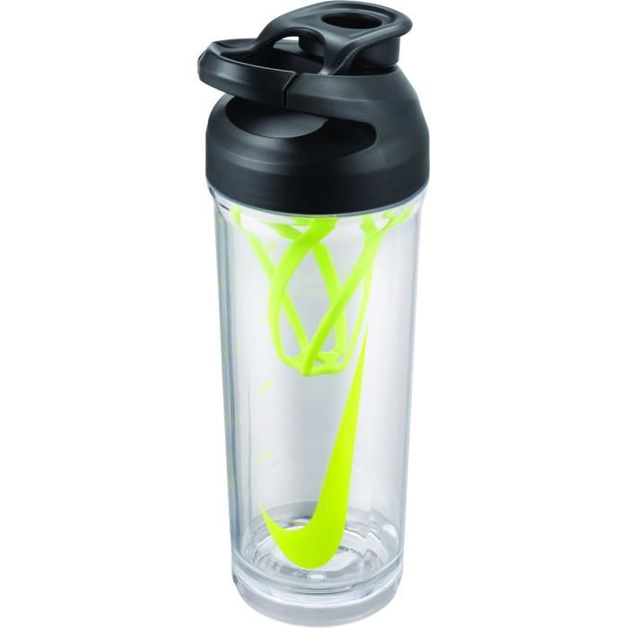 Gourde Nike hypercharge shaker 710 ml - clear/black/volt/volt - TU