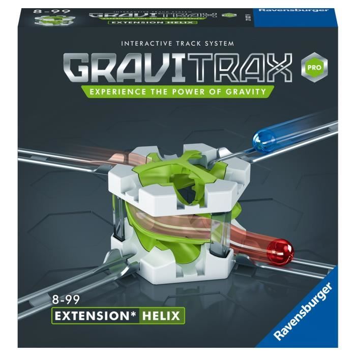 GraviTrax PRO Bloc d'action Helix - Jeu de construction STEM - Circuit de billes créatif - Ravensburger- dès 8 ans