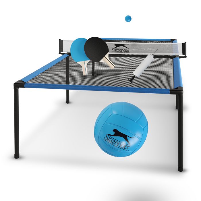 Table de tennis de table Slazenger - Table de Ping Pong - Légère et compacte - 240 x 120 x 63,5 cm