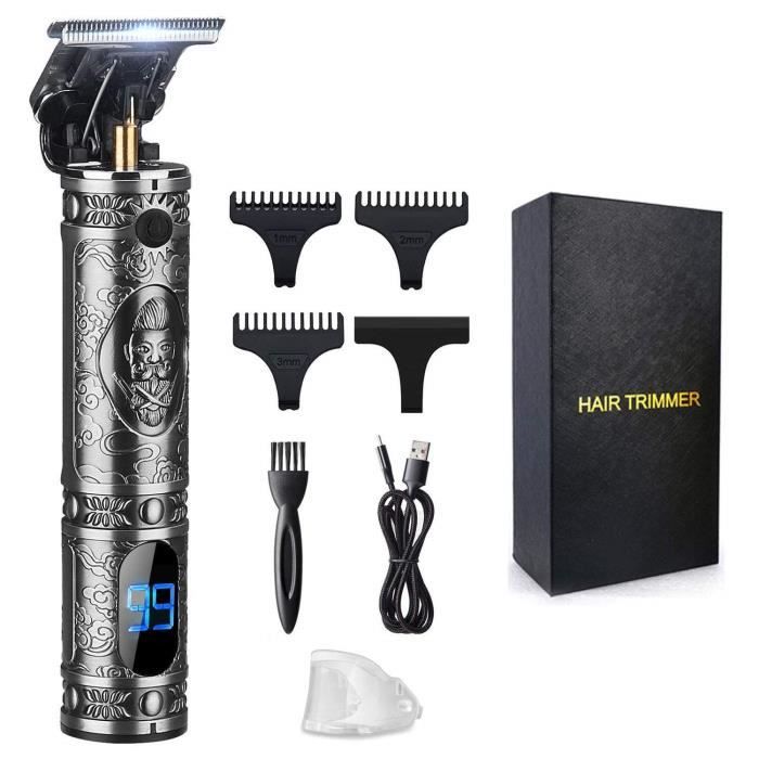 SURKER USB Tondeuse à Cheveux Professionnelle Tondeuses Sans Fil Rasoir à Barbe Tondeuse Kit rechargeable