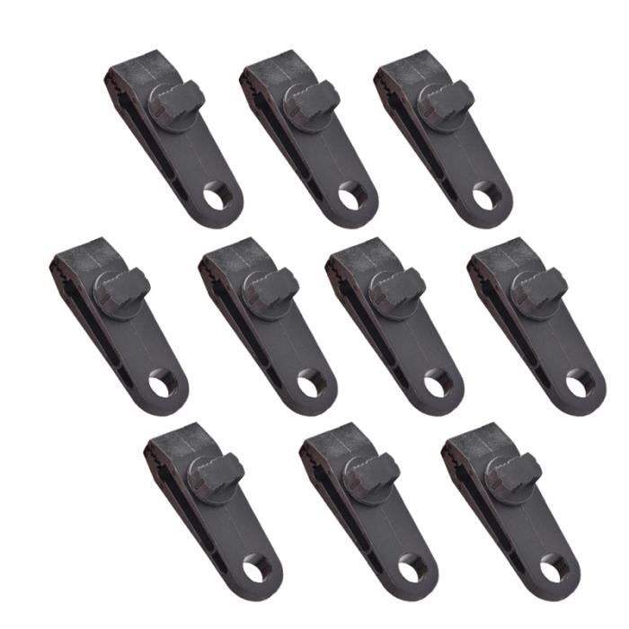 10 Pcs Clips Professionnels Lourd Fixation Grip Auvent Pince Creative Tente Clip pour Camping Bâches Caravane TENTE DE CAMPING
