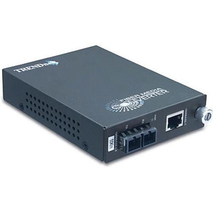 TRENDNET Convertisseur de Média/Transceiver TFC-1000S50 - 2 Ports - 1 x Réseau (RJ-45) - 1 x SC - 1000Base-T, 1000Base-LX - 50 km