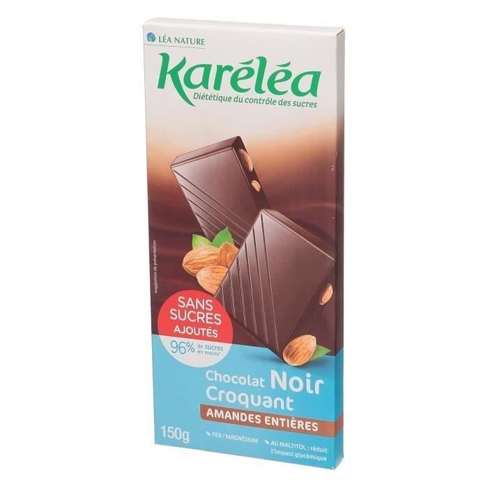 KARELEA Chocolat Noir Amande Entière - 150 g
