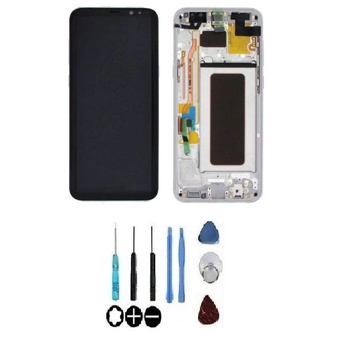 Kit écran LCD + Vitre Tactile + Châssis Pour Nokia Lumia 620 Noir - Remplacement Complet, Pièce Neuve.