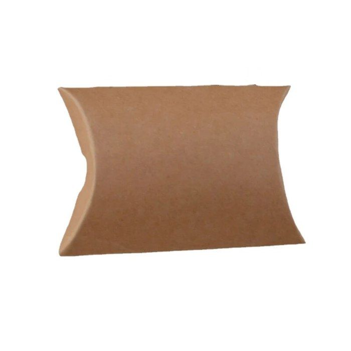 100 Pièces Boîtes Cadeaux Kraft Vintage Oreiller - Boîtes à Bonbons Avec Corde Pour Fêtes Et Événements