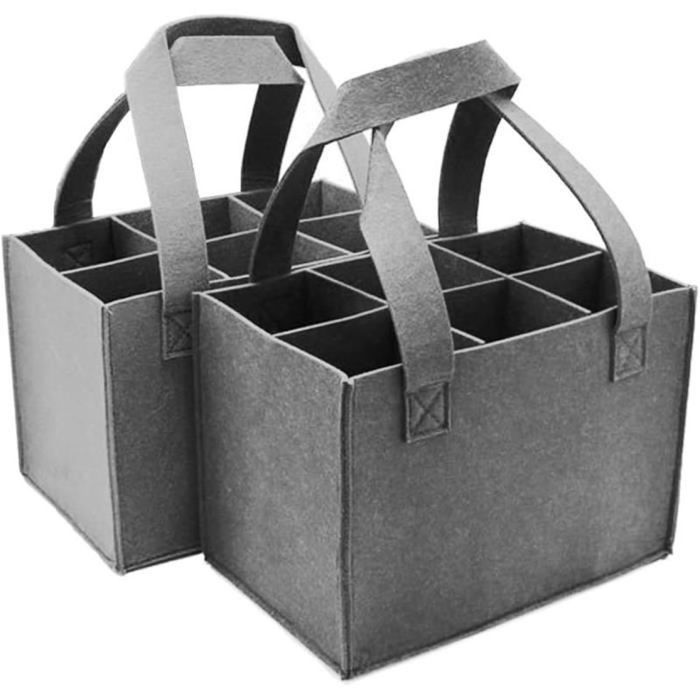 YRHOME Lot De 2 Sacs à Main En Feutre, Sac Multifonction, Pliable, Transportable, Polyvalent Et