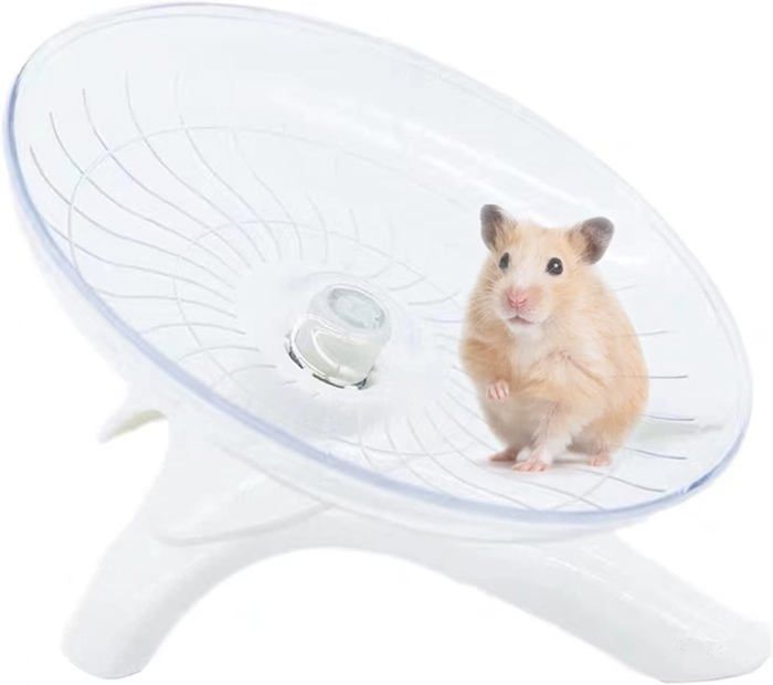 Comparer les prix de Soucoupe volante pour Hamster roue dexercice silencieuse roue de course silencieuse roue de Hamster (blanc)