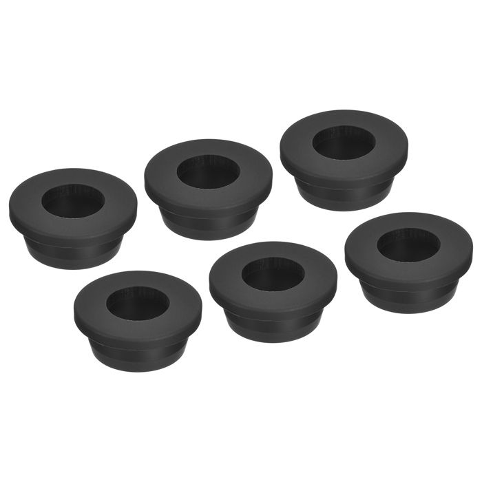 Lot De 6 Passe-fils En Silicone Blanc - Pour Trou De 12 Mm, Diamètre Intérieur 8 Mm - Protection Câbles Automobile, électronique
