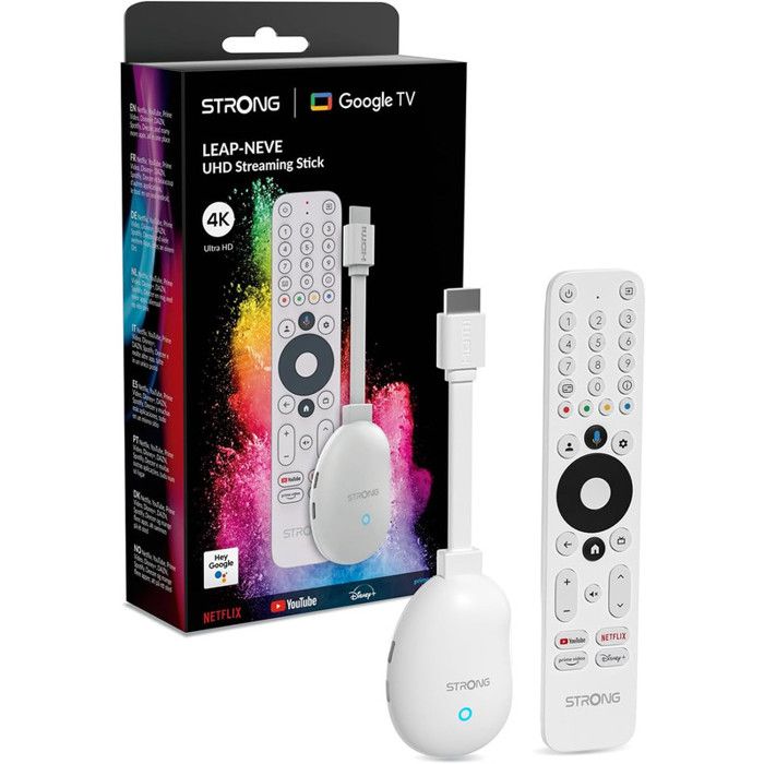STRONG SRT420 Box TV Hybride Android TV + TNT 4K HDR Dolby Vision - Neuf