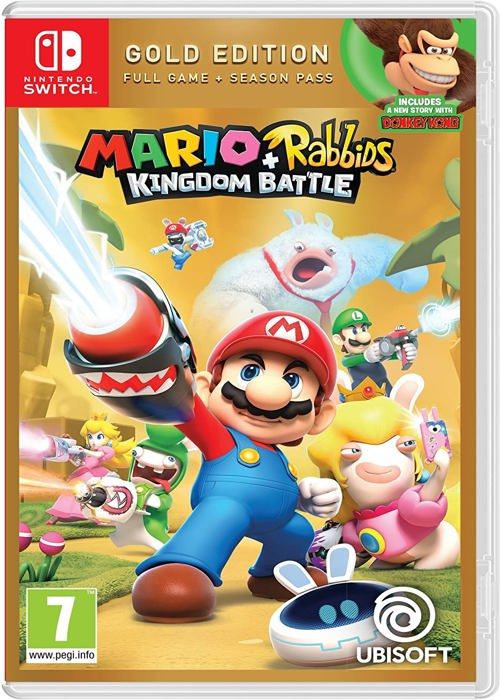Ubisoft Mario et The Lapins Cretins Kingdom Battle Gold Edition UK Switch - vue 3