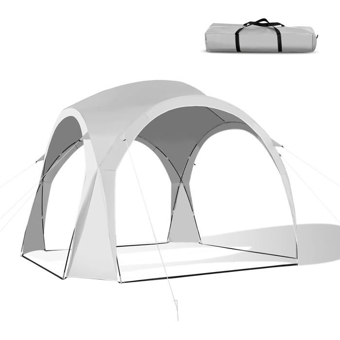 Tente De Plage 200x160x160cm – Abri Solaire UPF50+, Portative Avec 2 Mâts Et Sac, Pour Plage Et Camping – Protection UV 98%
