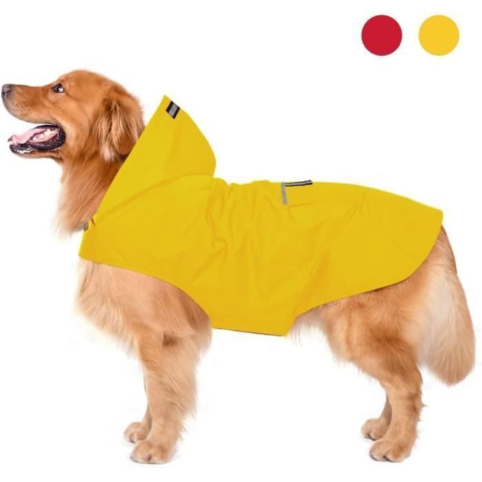Comparer les prix de Imperméable pour Chien - EINNENFFER - 5XL - 100% étanche - ultraléger - avec capuchon