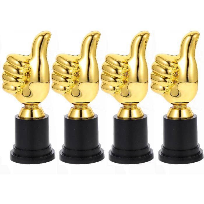 Mini Trophée Gold Awards, Décorative DIY TROPHE Plastique Gold DOY