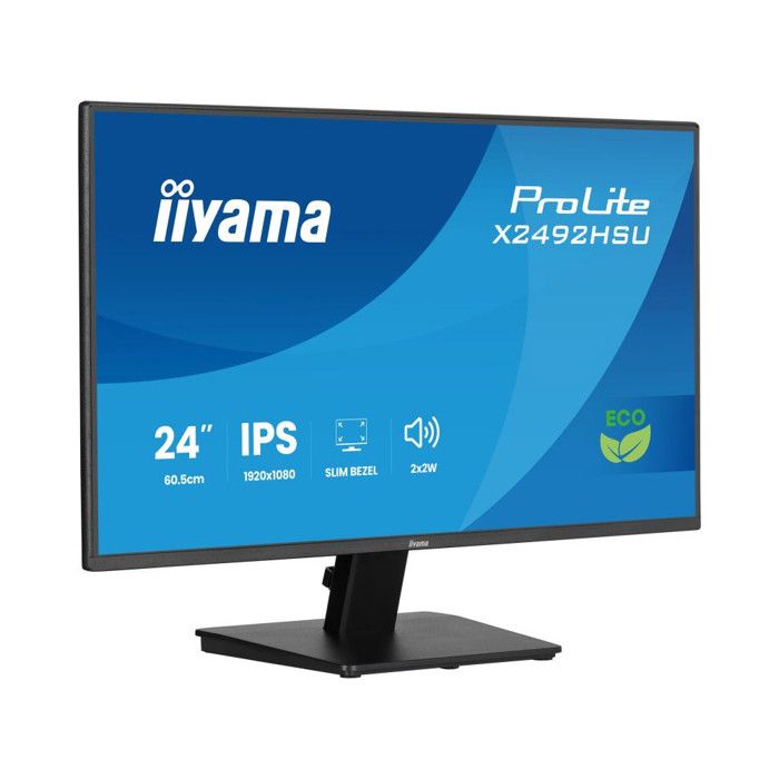 iiyama ProLite X2492HSU B1 Écran LED 24 1920 x 1080 Full HD @ 120 Hz IPS 300 cdm² 1500:1 3 ms HDMI DisplayPort haut parleurs - vue 4